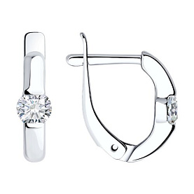 Серьги SOKOLOV - Серебро 925, Фианит (арт. 94020415)
