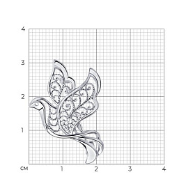 Брошь Diamant - Серебро 925 (арт. 94-140-00690-1)