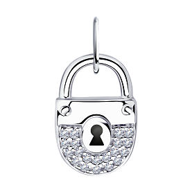 Подвеска Diamant - Серебро 925, Фианит, Эмаль (арт. 94-130-01000-1)