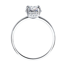 Кольцо SOKOLOV - Серебро 925, Фианит (арт. 94012811)