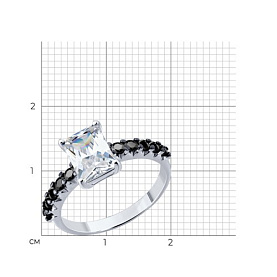 Кольцо Diamant - Серебро 925, Фианит (арт. 94-110-00212-1)