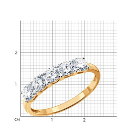 Кольцо SOKOLOV - Серебро 925, Фианит (арт. 93011088)