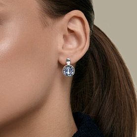Серьги Diamant - Серебро 925, Кристалл (арт. 94-120-00399-1)