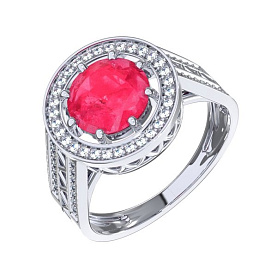 Кольцо POKROVSKY - Серебро 925, Горный хрусталь, Фианит (арт. 1101662-05815)