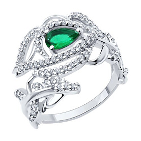 Кольцо SOKOLOV - Серебро 925, Фианит (арт. 94014132)