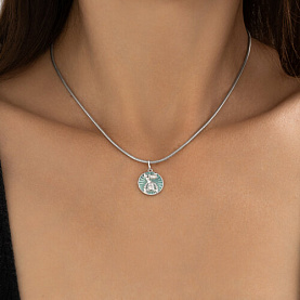 Подвеска Diamant - Серебро 925, Фианит, Эмаль (арт. 94-130-02329-1)