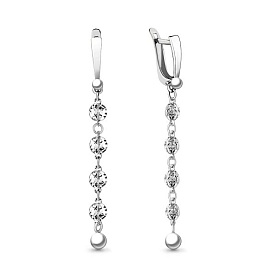 Серьги Аквамарин - Серебро 925 (арт. 30928.5)