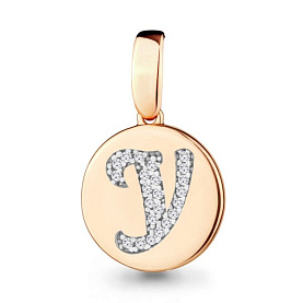 Подвеска Аквамарин - Серебро 925, Фианит (арт. 24031А.6)