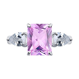 Кольцо SOKOLOV - Серебро 925, Фианит (арт. 92011285)