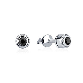 Серьги Platinum Lab. - Платина 950 (арт. ПС-020Ч-04)