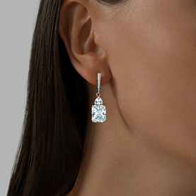 Серьги SOKOLOV - Серебро 925, Фианит (арт. 94022206)