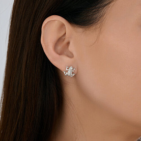 Серьги SOKOLOV - Серебро 925, Фианит (арт. 94027043)