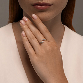 Кольцо SOKOLOV - Серебро 925, Фианит (арт. 94014194)