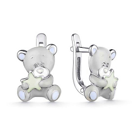 Серьги Мириада - Серебро 925, Эмаль (арт. 901022342)