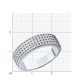 Кольцо SOKOLOV - Серебро 925, Фианит (арт. 94013763)