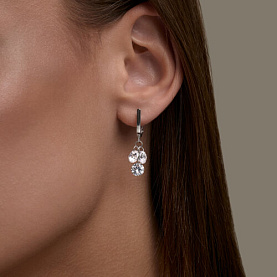 Серьги Diamant - Серебро 925, Фианит (арт. 94-121-00221-1)