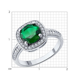 Кольцо SOKOLOV - Серебро 925, Фианит (арт. 94014912-91)