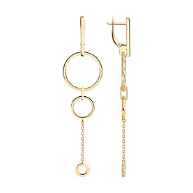 Серьги Diamant - Серебро 925, Фианит (арт. 93-121-02029-2)