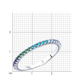 Кольцо SOKOLOV - Серебро 925, Фианит (арт. 94012902)