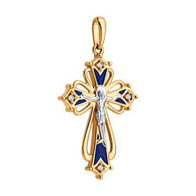 Подвеска Diamant - Серебро 925, Фианит, Эмаль (арт. 93-131-02243-1)