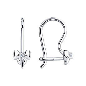 Серьги SOKOLOV - Серебро 925, Фианит (арт. 94021302)