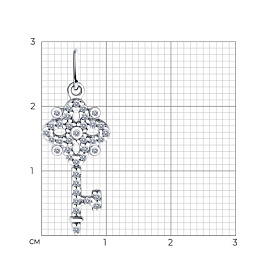 Подвеска SOKOLOV - Серебро 925, Фианит (арт. 94032952)