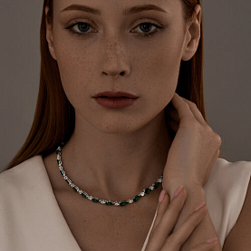 Колье SOKOLOV - Серебро 925, Фианит (арт. 94070688)