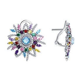 Серьги Diamant - Серебро 925, Фианит (арт. 94-120-00243-1)