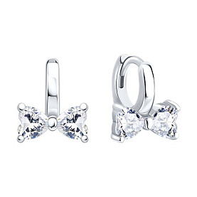 Серьги SOKOLOV - Серебро 925, Фианит (арт. 94027658-91)