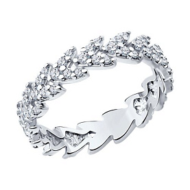 Кольцо SOKOLOV - Серебро 925, Фианит (арт. 94013720)