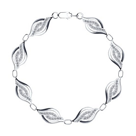 Браслет SOKOLOV - Серебро 925, Фианит (арт. 94050258)