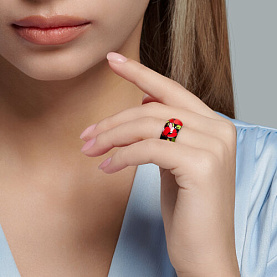 Кольцо SOKOLOV - Серебро 925, Эмаль (арт. 94011935)