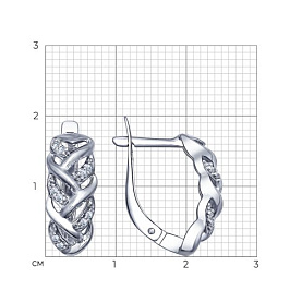 Серьги SOKOLOV - Серебро 925, Фианит (арт. 94022499)