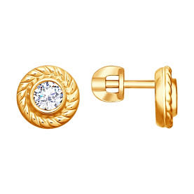 Серьги SOKOLOV - Серебро 925, Фианит (арт. 93020832)