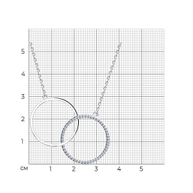 Колье SOKOLOV - Серебро 925, Фианит (арт. 94070684)