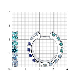 Серьги SOKOLOV - Серебро 925, Фианит (арт. 94026082)