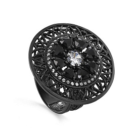 Кольцо Кабаровских - Серебро 925, Фианит (арт. 11-605-0189)