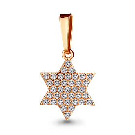 Подвеска Аквамарин - Золото 375, Фианит (арт. 21096А.8)