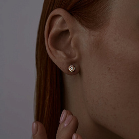Серьги SOKOLOV - Серебро 925, Фианит (арт. 93021159)