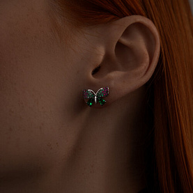 Серьги SOKOLOV - Серебро 925, Фианит (арт. 94025992)