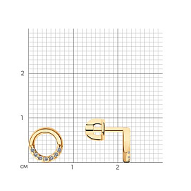 Серьги SOKOLOV - Серебро 925, Фианит (арт. 93022233)