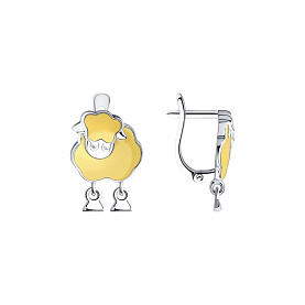 Серьги SOKOLOV - Серебро 925, Эмаль (арт. 94024840)