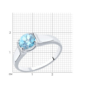 Кольцо Diamant - Серебро 925, Топаз (арт. 94-310-00628-1)