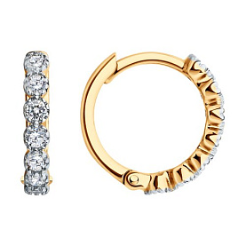 Серьги SOKOLOV - Серебро 925, Фианит (арт. 93022482)