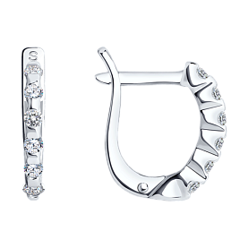 Серьги SOKOLOV - Серебро 925, Фианит (арт. 94020069)