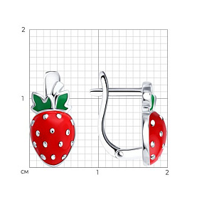Серьги SOKOLOV - Серебро 925, Эмаль (арт. 94027078)
