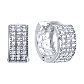 Серьги SOKOLOV - Серебро 925, Фианит (арт. 94027070)