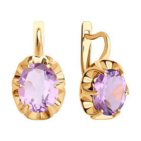 Серьги SOKOLOV - Серебро 925, Аметист (арт. 92023109)