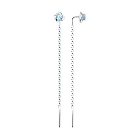 Серьги SOKOLOV - Серебро 925, Топаз (арт. 92022200)