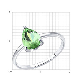 Кольцо Diamant - Серебро 925, Кристалл (арт. 94-110-00220-2)